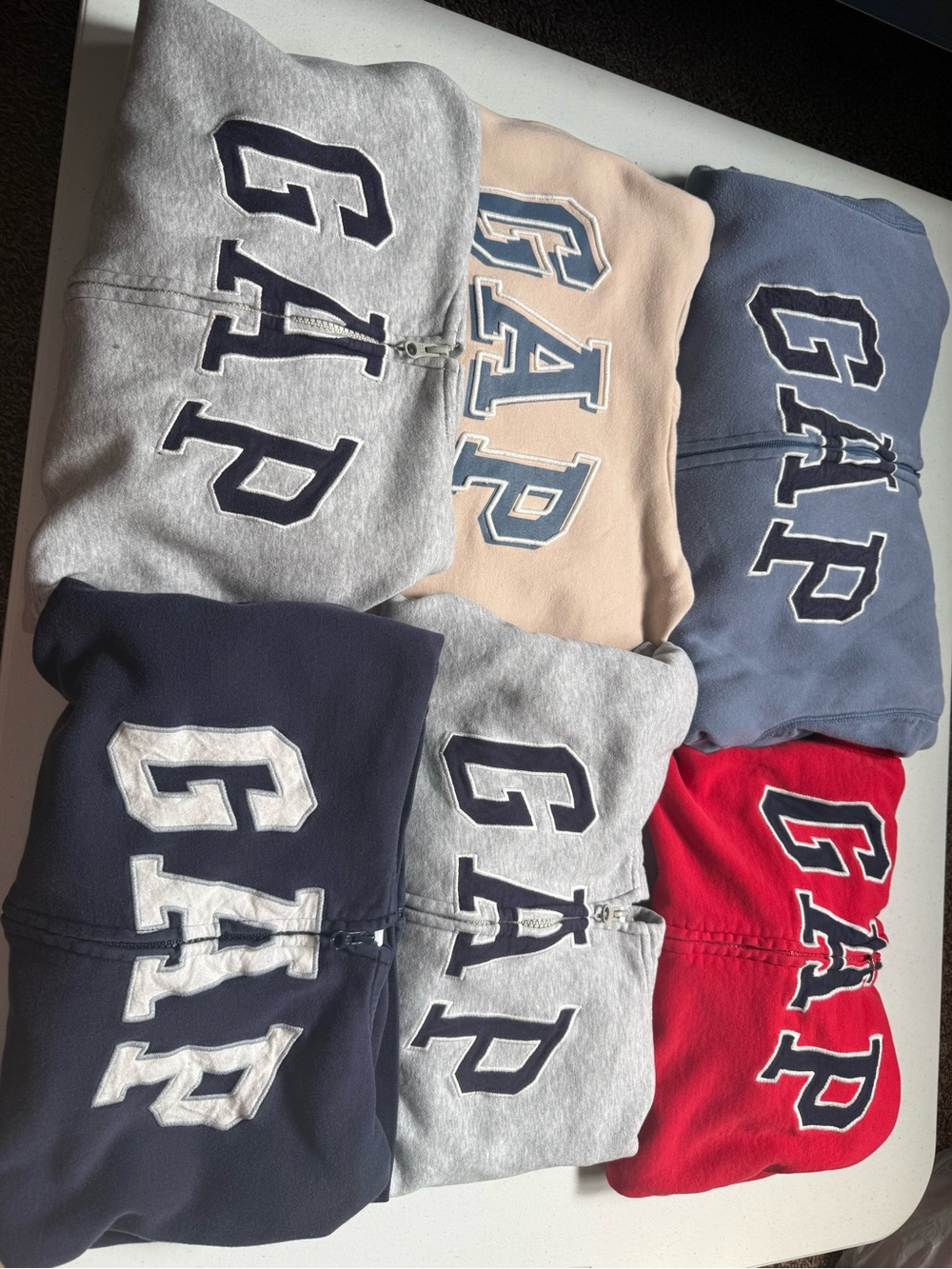 Boy GAP Kids Sweatpants & Joggers Pack - Gray, Navy, Red, Cream, Blue (6 piece)
